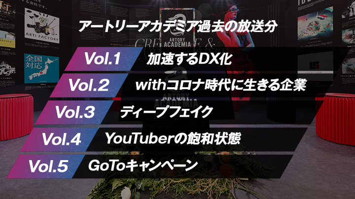 withコロナ時代に生きる企業】ARTORY ACADEMIA Vol.2
