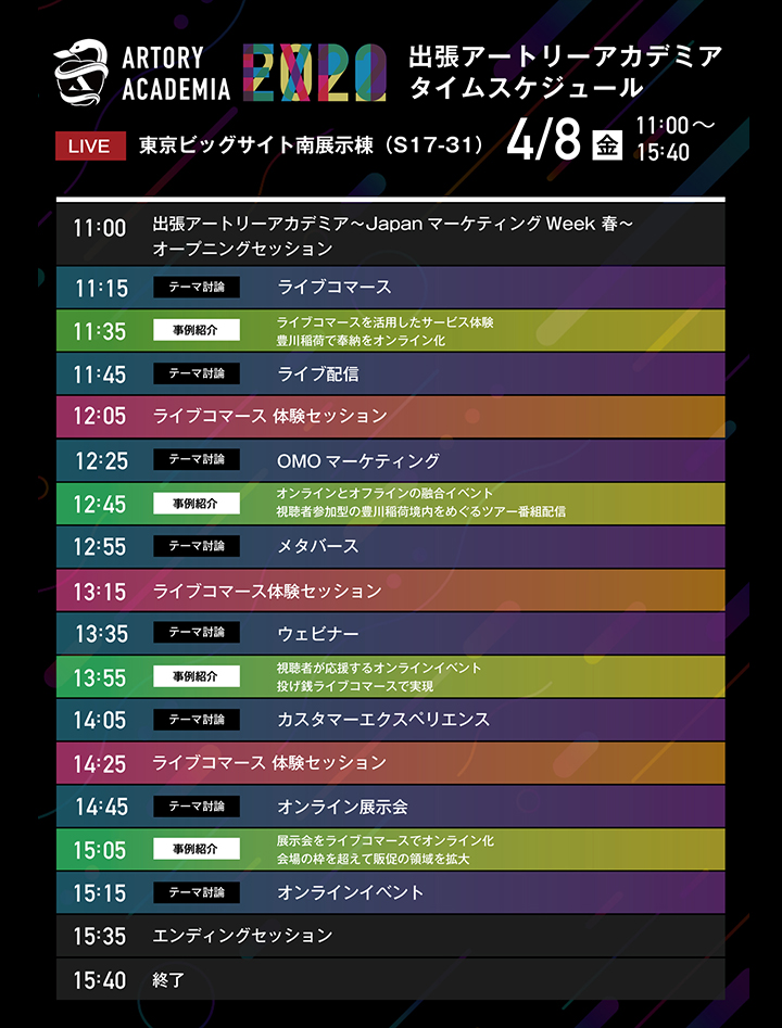 展示会ブースがWebプラットフォームになった『バーチャルARTORYブース』
