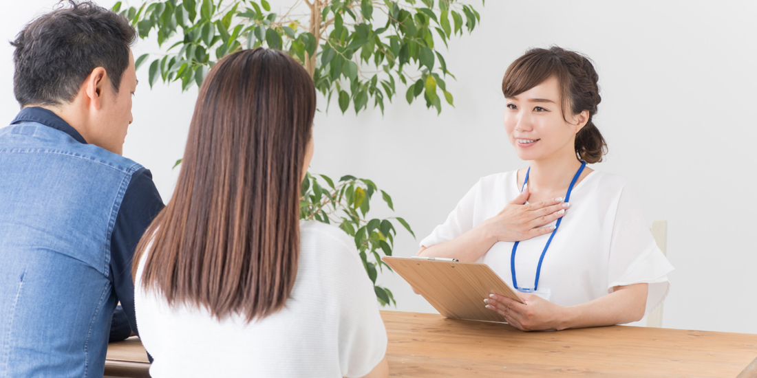 お仕事相談を行なっている様子