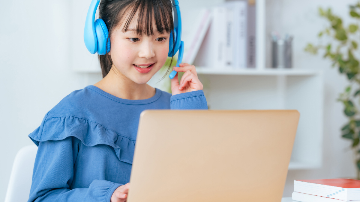 オンライン授業に参加している様子