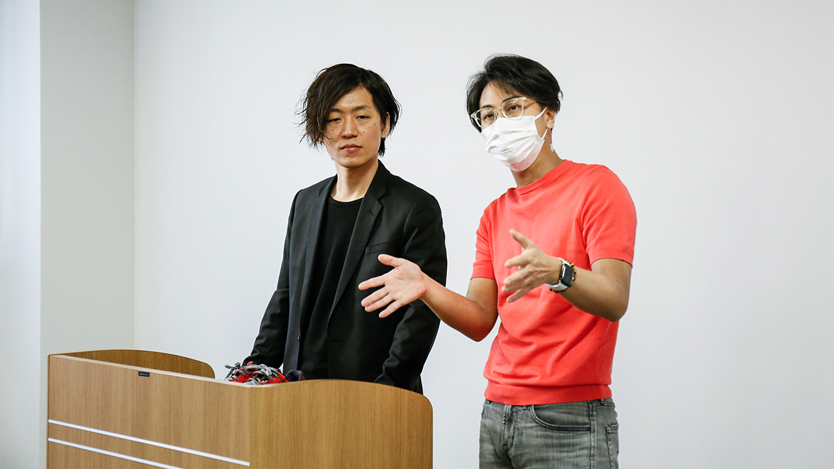 制作したい動画の内容をヒアリングしながら方針を固めていく