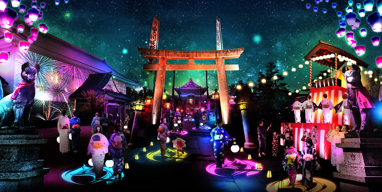 コンセプトアートでビジョンを形にする 「新時代の夏祭り」をテーマに日本三大稲荷 豊川稲荷 YORU MO-DEをリブランディング