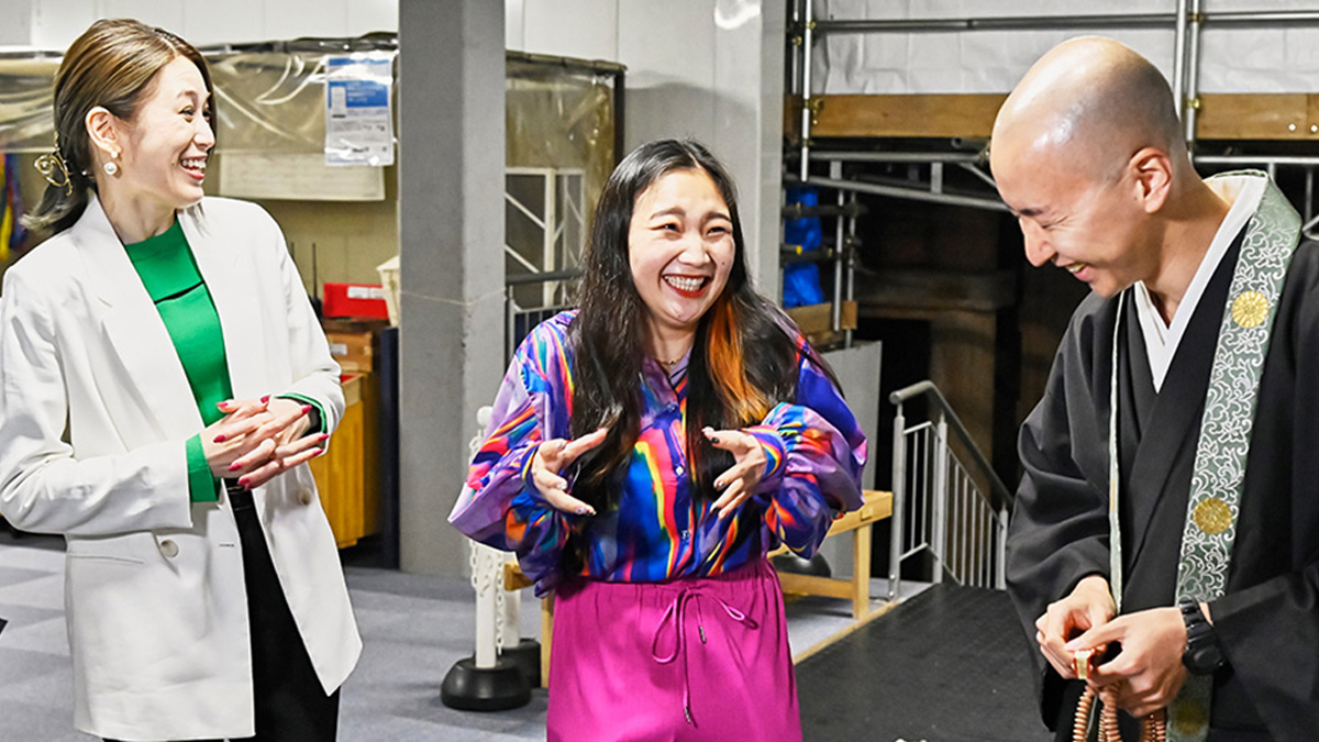 Z世代らしいポップな明るさで比叡山延暦寺の魅力を伝えてくれたアヤノダガネ氏