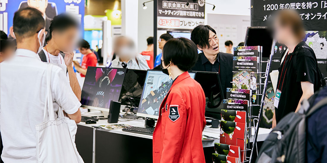 ブースには多くの方が訪れ、客足は途切れなかった